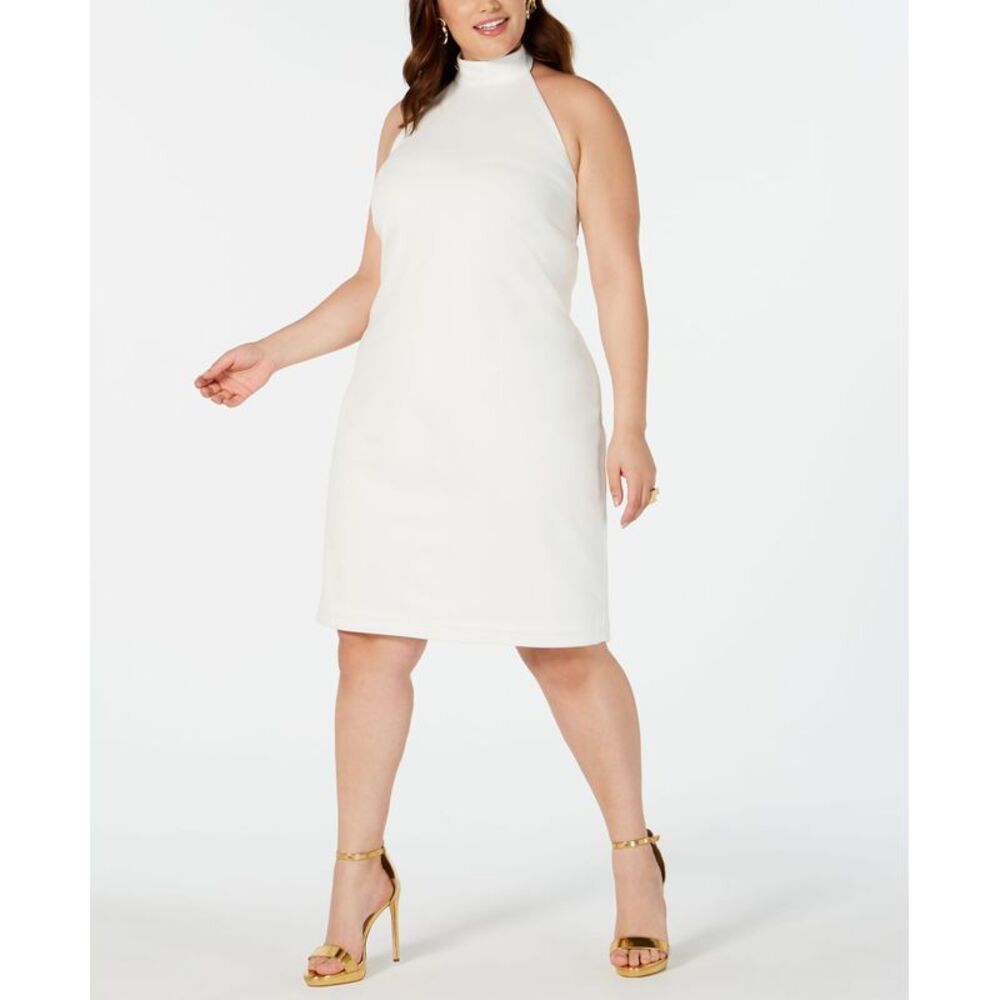 Teeze Me Trendy Plus Size Halter Sheath Dress